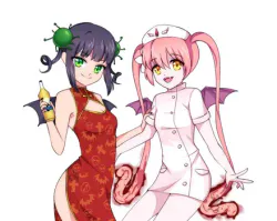 Ebola-chan and Corona-chan