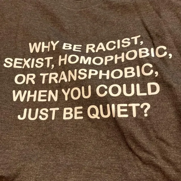 File:Why Be Racist Shirt .jpg