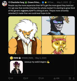 Rugcore Tweet May 3 2023