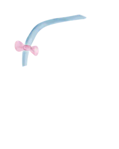 Blue Pink Bow