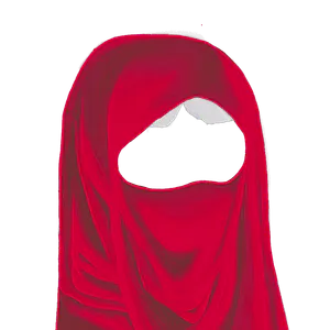 Red Niqab