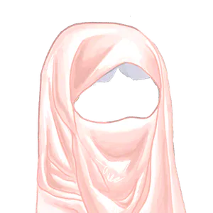 Peach Niqab